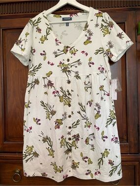 ModCloth NWT Easy Day Smock Dress in Western Desert Cactus print button front S